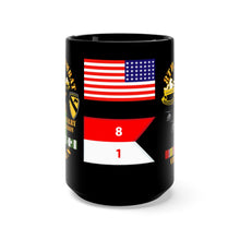Load image into Gallery viewer, Black Mug 15oz - Army - 1st Battalion, 8th Cavalry (Air Cav) Vietnam Veteran