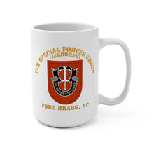Load image into Gallery viewer, Army - 7th Special Forces Group with Flash - Fort Bragg, NC - Mug