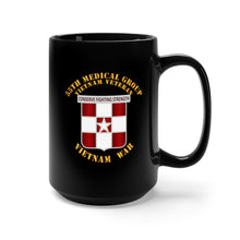 Load image into Gallery viewer, Black Mug 15oz - Army - 55th Medical Group - Vietnam Vet