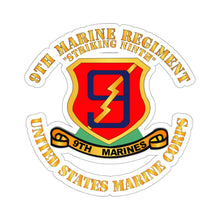 Load image into Gallery viewer, Kiss-Cut Stickers - USMC - 9th Marine Regiment - Striking Ninth