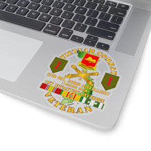 Load image into Gallery viewer, Kiss-Cut Stickers - Army - Vietnam Combat Vet - 2nd Bn 33rd Artillery - 1st Inf Div SSI