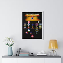Load image into Gallery viewer, Premium Framed Vertical Poster - Phantom Army (Ghost Army) - Operation Fortitude - World War II