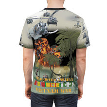 Load image into Gallery viewer, Unisex Cut & Sew Tee (AOP) - Helicopter Assault Against Viet Cong - Vietnam War