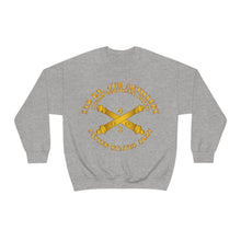 Load image into Gallery viewer, Unisex Heavy Blend Crewneck Sweatshirt - Army - 2nd Bn 4th Field Artillery Regt - 105mm w Arty Br