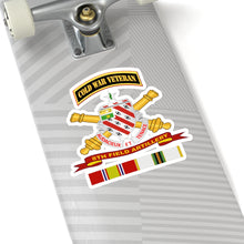 Load image into Gallery viewer, Kiss-Cut Stickers - Army - 8th Field Artillery w Br - Ribbon COLD WAR Vet Tab