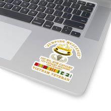 Load image into Gallery viewer, Kiss-Cut Stickers - Army - Jumping Mustangs w DUI - ABN Basic - 1st Bn 8th Cav w VN