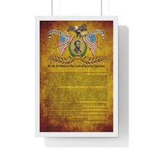 Load image into Gallery viewer, Premium Framed Vertical Poster - Emancipation Proclamation - January 1, 1863