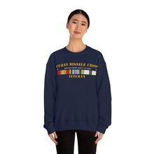 Load image into Gallery viewer, Unisex Heavy Blend Crewneck Sweatshirt - Navy - Cuban Missile Crisis w AFEM COLD SVC