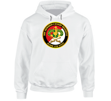 Load image into Gallery viewer, Army - 3rd Armored Cavalry Regiment Dui - Red White - Blood And Steel - Hoodie