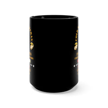 Load image into Gallery viewer, Black Mug 15oz - USMC - Cold War Vet - 1st Marines w COLD SVC X 300