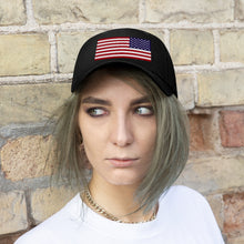Load image into Gallery viewer, Unisex Twill Hat - United States Flag Hat - Direct to Garment (DTG) - Printed