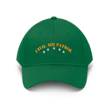 Load image into Gallery viewer, Twill Hat - CAP - Civil Air Patrol w Silver Stars - Hat - Direct to Garment (DTG) - Printed