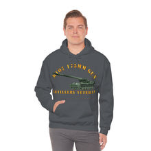 Load image into Gallery viewer, Unisex Heavy Blend™ Hooded Sweatshirt - Army - M107 - 175mm Gun - Artillery Veteran