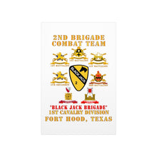 Load image into Gallery viewer, Premium Matte vertical posters - Army - 2nd BCT, 1st Cav Division - BlackJack - All Sub Units w Ribbon X 300