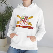 Load image into Gallery viewer, Unisex Heavy Blend Hooded Sweatshirt - Army - 8th Field Artillery w Br - Ribbon