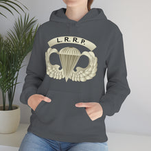 Load image into Gallery viewer, Unisex Heavy Blend Hooded Sweatshirt - Army - LRRP - Basic Airborne Badge w LRRP Tab X 300