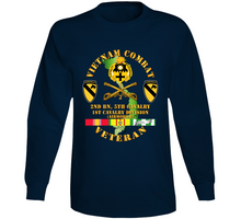 Load image into Gallery viewer, Army - Vietnam Combat Cavalry Veteran W 2nd Bn 5th Cav Dui - 1st Cav Div Long Sleeve
