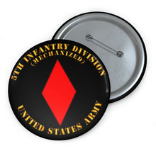 Load image into Gallery viewer, Custom Pin Buttons - Army - 5th Infantry Division - US Army