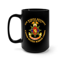 Load image into Gallery viewer, Black mug 15oz - USMC - 8th Marine Regiment - More Than Duty