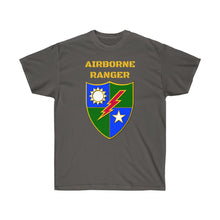 Load image into Gallery viewer, Unisex Ultra Cotton Tee - Airborne Ranger with Crest - Airborne Infantry - Mass Tactical Airborne Operation with Ranger Infantry Branch