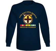 Load image into Gallery viewer, Army - 24th Evacuation Hospital - Vietnam Veteran w V N SVC V1 Long Sleeve