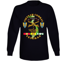 Load image into Gallery viewer, Army - Vietnam Combat Veteran - F Troop 4th Cav Hunt Kill w SVC V1 Long Sleeve