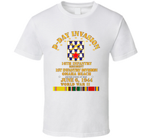 Load image into Gallery viewer, Army - 16th Infantry Regt - 1st Id - D Day W Svc Classic T Shirt