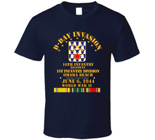 Load image into Gallery viewer, Army - 16th Infantry Regt - 1st Id - D Day W Svc Classic T Shirt