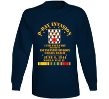 Load image into Gallery viewer, Army - 16th Infantry Regt - 1st Id - D Day W Svc Long Sleeve