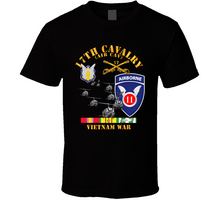 Load image into Gallery viewer, Army - 17th Cavalry (Air CAv) - 11th Airborne Division w SVC Classic T Shirt
