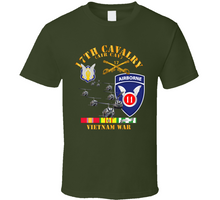 Load image into Gallery viewer, Army - 17th Cavalry (Air CAv) - 11th Airborne Division w SVC Classic T Shirt