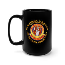 Load image into Gallery viewer, Black Mug 15oz - USMC - 1st Bn 9th Marines - The Walking Dead