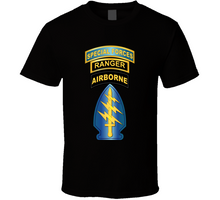 Load image into Gallery viewer, SOF - Airborne - SF SSI - SF Tab - Ranger Tab Classic T Shirt