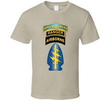 Load image into Gallery viewer, SOF - Airborne - SF SSI - SF Tab - Ranger Tab Classic T Shirt