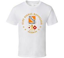 Load image into Gallery viewer, Army - 51st Signal Battalion - Veteran w DUI - Branch V1 Classic T Shirt