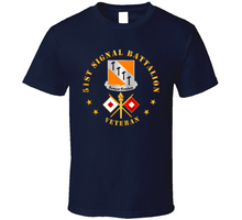 Load image into Gallery viewer, Army - 51st Signal Battalion - Veteran w DUI - Branch V1 Classic T Shirt