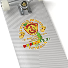 Load image into Gallery viewer, Kiss-Cut Stickers - USMC - Vietnam Combat Vet - 1st MP Bn - DaNang - VN SVC