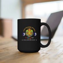 Load image into Gallery viewer, Black Mug 15oz - 29th Infantry Division - The Blue and Gray - SSI X 2 - DUI X 300