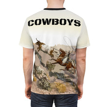 Load image into Gallery viewer, AOP - Old West Cowboys Wrangling the Herd w Text
