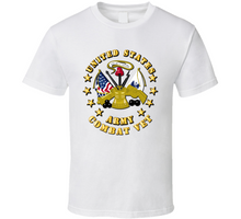 Load image into Gallery viewer, Emblem - US Army Center - Combat Veteran - T-Shirts - Classic