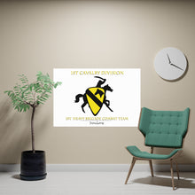Load image into Gallery viewer, Horizontal Matte Poster - 1st Cavalry Division, 1st Heavy Brigade Combat Team - Ironhorse X 300