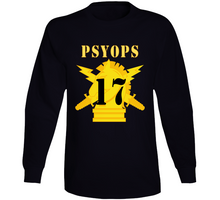 Load image into Gallery viewer, Army - Psyops W Branch Insignia - 17th Battalion Numeral - Line X 300 Long Sleeve