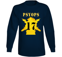 Load image into Gallery viewer, Army - Psyops W Branch Insignia - 17th Battalion Numeral - Line X 300 Long Sleeve