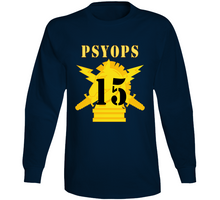 Load image into Gallery viewer, Army - Psyops W Branch Insignia - 15th Battalion Numeral - Line X 300 Long Sleeve