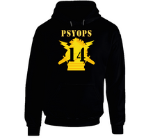 Load image into Gallery viewer, Army - Psyops W Branch Insignia - 14th Battalion Numeral - Line X 300 Hoodie