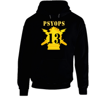 Load image into Gallery viewer, Army - Psyops W Branch Insignia - 13th Battalion Numeral - Line X 300 Hoodie