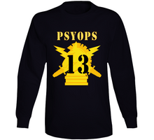 Load image into Gallery viewer, Army - Psyops W Branch Insignia - 13th Battalion Numeral - Line X 300 Long Sleeve