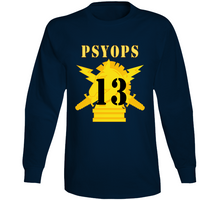 Load image into Gallery viewer, Army - Psyops W Branch Insignia - 13th Battalion Numeral - Line X 300 Long Sleeve