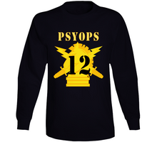 Load image into Gallery viewer, Army - Psyops W Branch Insignia - 12th Battalion Numeral - Line X 300 Long Sleeve