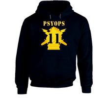 Load image into Gallery viewer, Army - Psyops W Branch Insignia - 11th Battalion Numeral - Line X 300 Hoodie